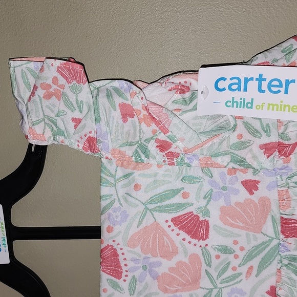 Carter's Child of Mine Baby Girl Dress, 2-Piece Set, 12 months - Picture 6 of 16